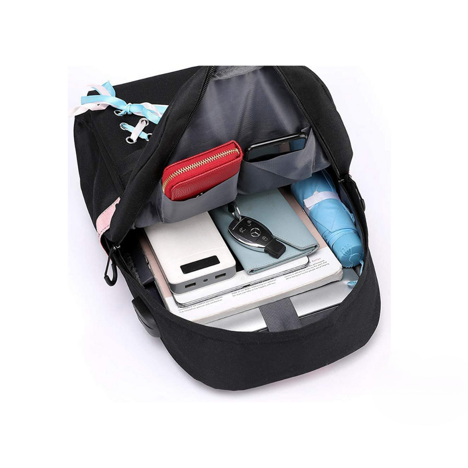 Mochila Escolar Bts Color Negro