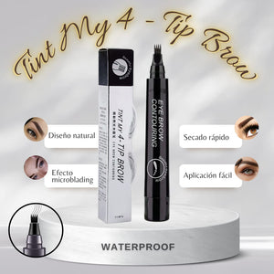 Delineador De Cejas 4 Puntas Tinta Sem