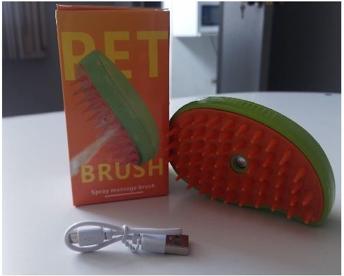 Cepillo a vapor para mascotas