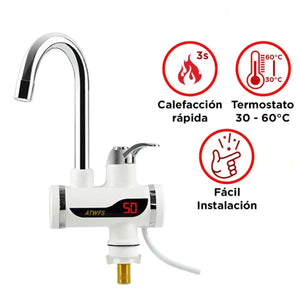 Caño Eléctrico Calentador de Agua Digital
